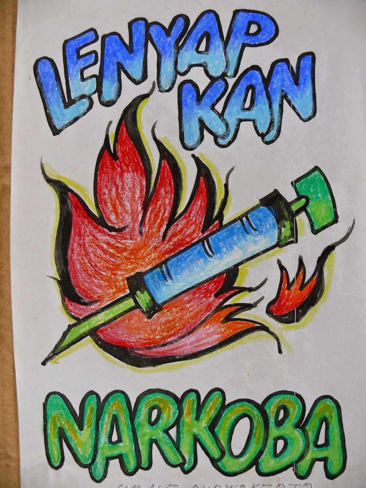 Pameran poster  kartun  dan penyuluhan bahaya narkoba  untuk 