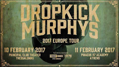 Dropkick Murphys, Slapshot live in Athens, Greece @ Piraeus Academy, 11-02-2017 (video)