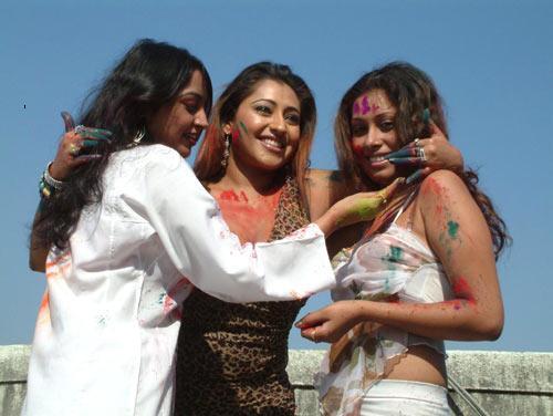 Hot Photos Sexy Actresses Playing Holi Pictures