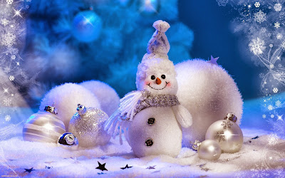 Very Cute Snow Man Pic