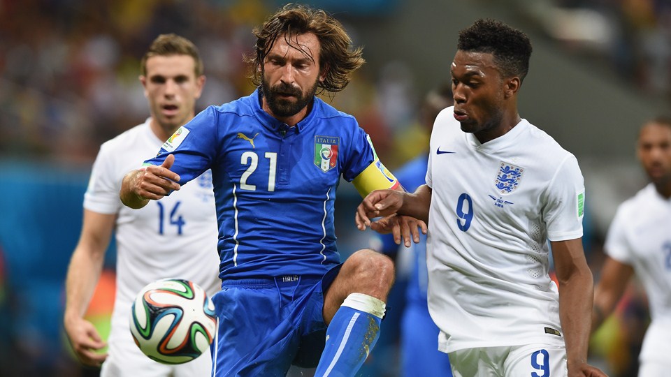 Inglaterra vs. Italia, en la Copa Mundial de la FIFA Brasil 2014 | Ximinia