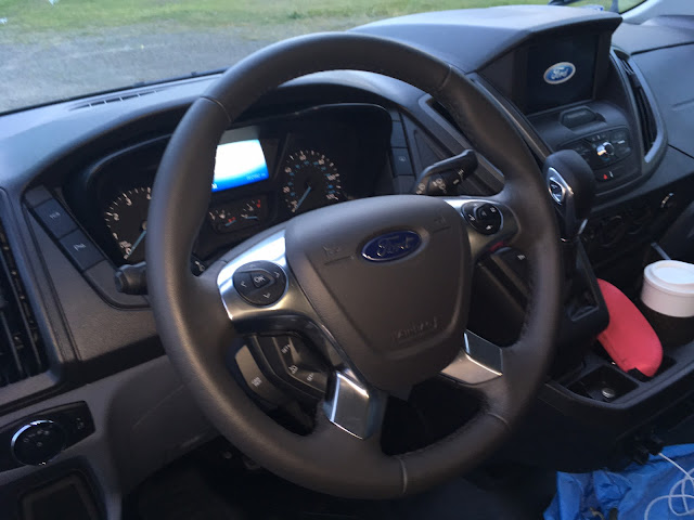 Interior view of 2017 Ford Transit 350 HR Cargo Van