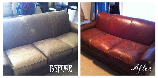 HOW TO DYE LEATHER SOFAS/CHAIRS