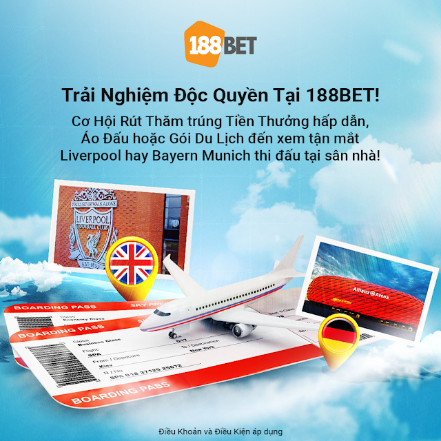 TRẢI NGHIỆM ĐỘC QUYỀN TẠI 188BET