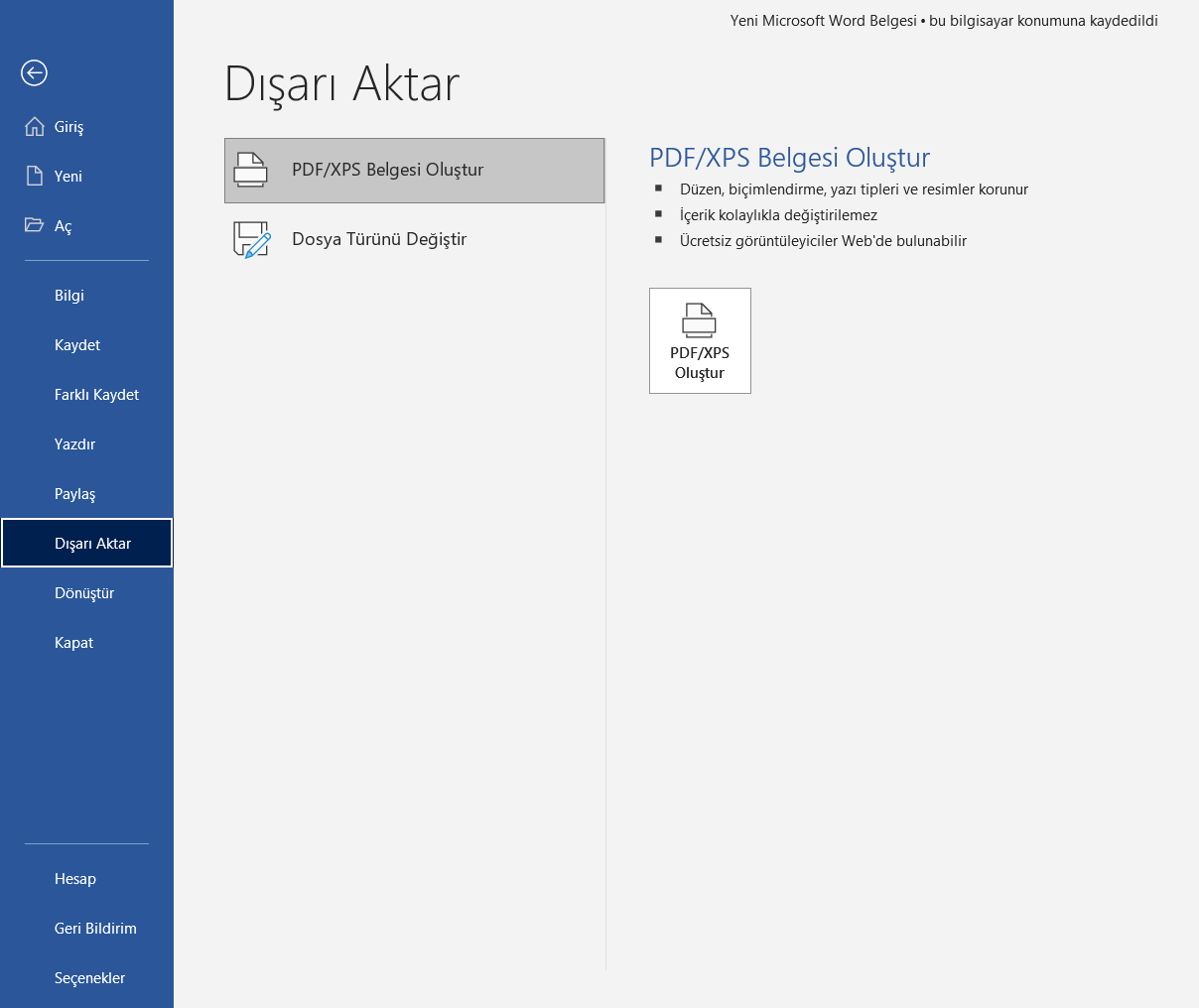 Microsoft Word Belgelerini Pdf Olarak Kaydedip Belgelerini Parola ile Koruma