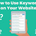 Best Free Web Keyword Finders 2020