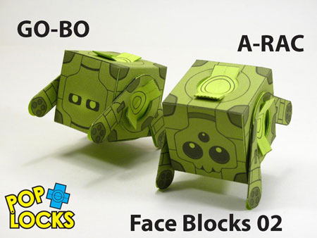 GO-BO A-RAC Poplock Paper Toy