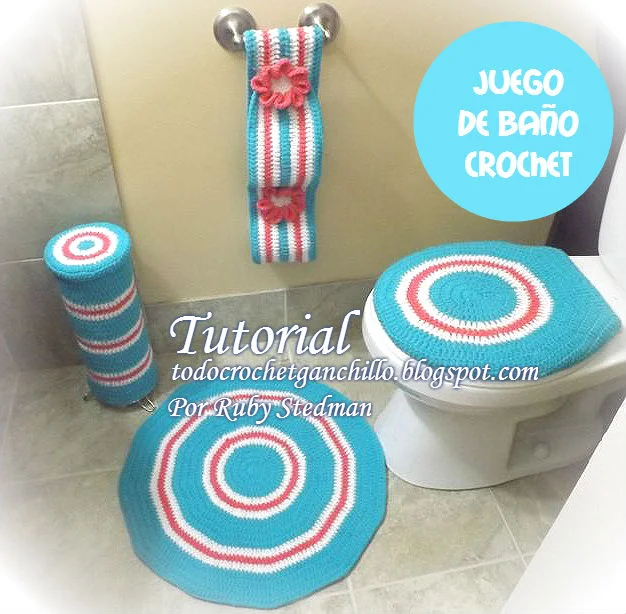 juego de toilette crochet