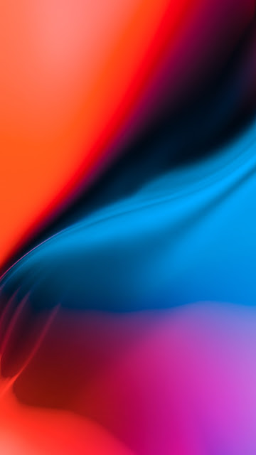 Wallpaper Abstract, Orange, Pink, Red, Blue