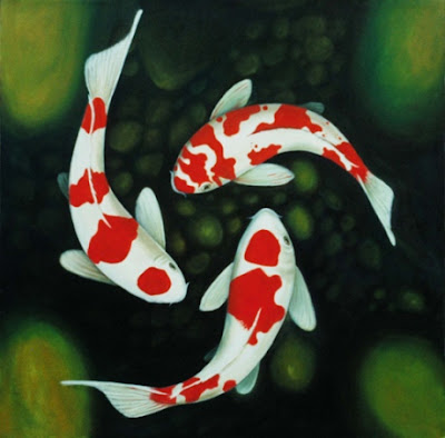 triangle koi fish picture