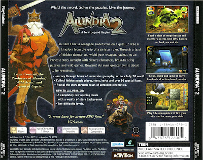 Alundra 2 Back Cover