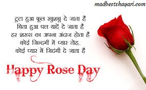 rose day shayari