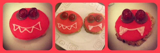 red nose day monster cookies