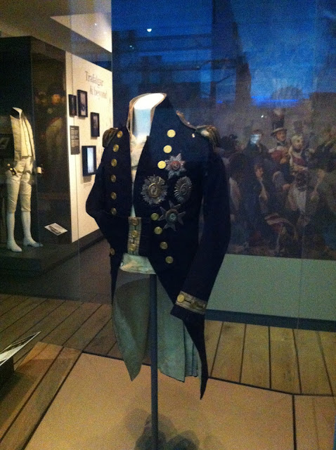 The uniform of Admiral Horatio Nelson worn at the Battle of Trafalgar.