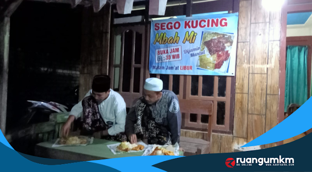 Sego Kucing Mbah MI, Nasi Murah Enak Kuliner Tuban, Kuliner Merakurak, Sego Kucing,