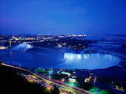 Niagara Falls at Night View in Ontario Canada (niagara falls at night ontario canada)