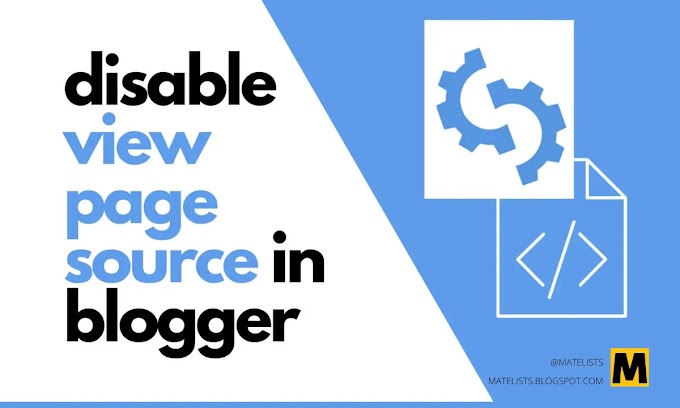 How To Disable View Page Source In Blogger?