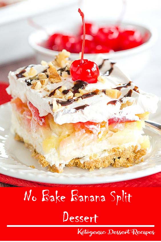No Bake Banana Split Dessert No Bake Banana Split Dessert