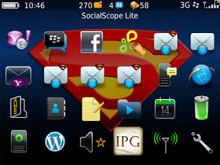 Tema Superman untuk BlackBerry