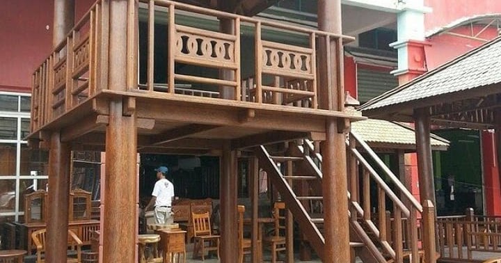 081387245587 Jual  Saung Bambu  Gazebo Jepara Kayu Kelapa 