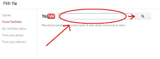 Meletakan URL Video Youtube