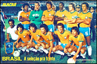 SELECCIÓN DE BRASIL - Temporada 1978-79 - Toninho, Leao, Edinho, Carpeggiani y Junior; Nilton Batata, Zico, Sócrates, Falcao y Eder - BRASIL 6 (Batata 2, Zico 3 y Eder) PARAGUAY 0 - 17/05/1979 - Partido amistoso - Rio de Janeiro, Brasil, estadio de Maracaná