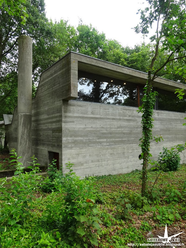 Belgique - Laethem-Saint-Martin (Sint-Martens-Latem) - Maison Van Wassenhove  Architecte: Juliaan Lampens  Construction: 1973 