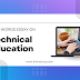 Essay On Technical Education - IlmKiDunya