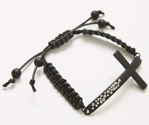 Korean Cross Leather Bracelet