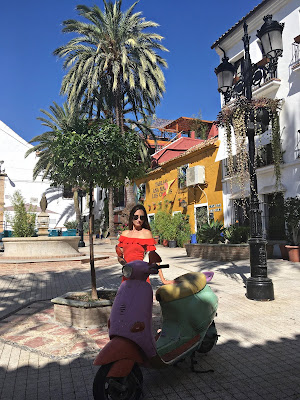 Prosto z klasą seksownie Hiszpania widoki stare miasto