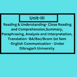 A Text For AECC English Communication,Bcom 1st Sem,Dibrugarh University,BA 1st Sem,Bsc 1st Sem,