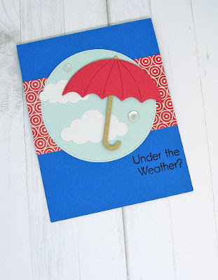 Under the Weather card-designed by Lori Tecler/Inking Aloud-stamps and dies from My Favorite Things