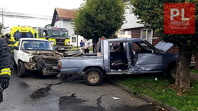 Osorno: accidente deja tres lesionados entre ellos una menor