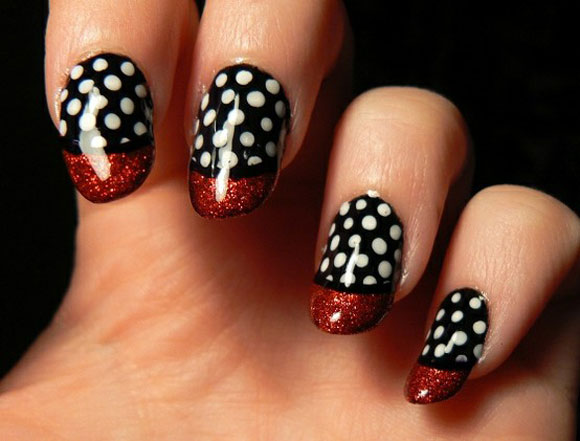 Black And White Nail Art Designs ~ Violet Fashion Art