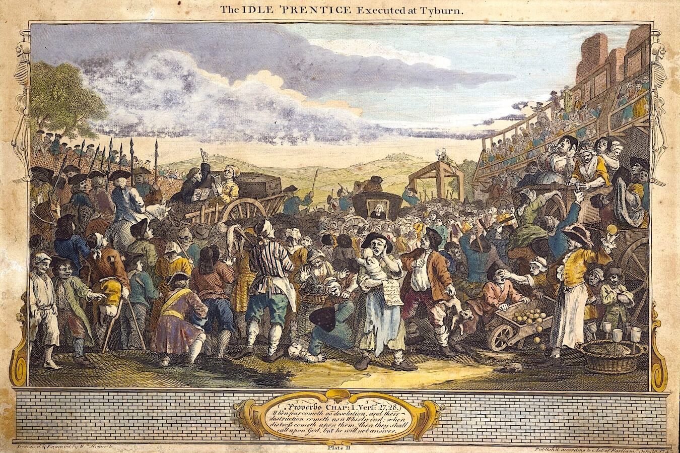 The Idle 'Prentice Executed at Tyburn, William Hogarth, 1747