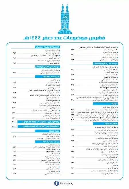 تحميل مجلة الازهر عدد صفر 1444 ه pdf
