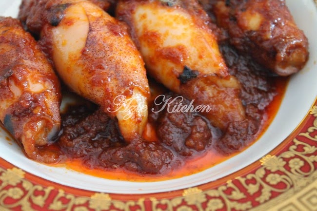 Sambal Sotong Bertelur - Azie Kitchen