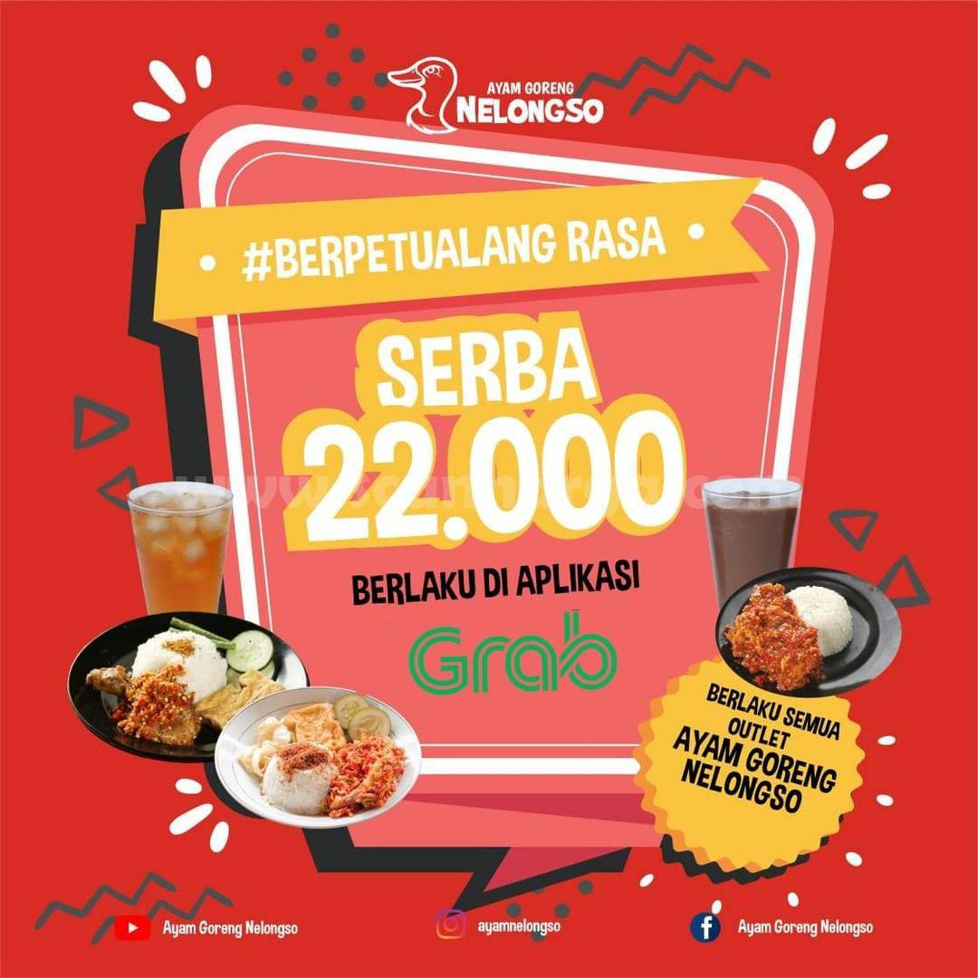 AYAM NELONGSO Promo GRABFOOD PAKET SERBA 22.000