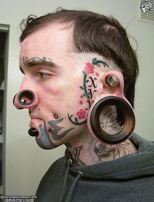 56 star face tattoo