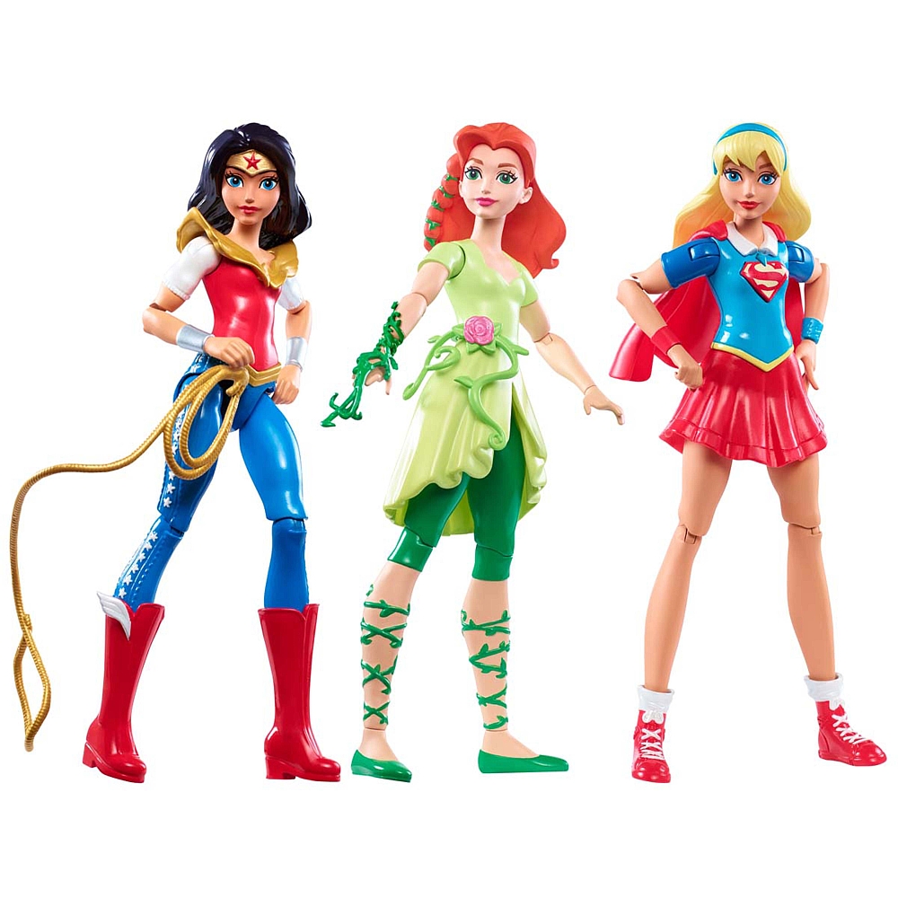 7 Coffret 3 figurines 15cm Deluxe DC Super Hero Girls