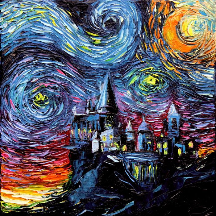 After Artist’s Painting Got Mistaken For A Van Gogh, She Decided To Create A Stunning ‘Starry Night’ Series