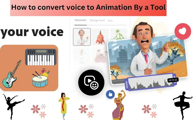 How to convert voice to animation by a tool