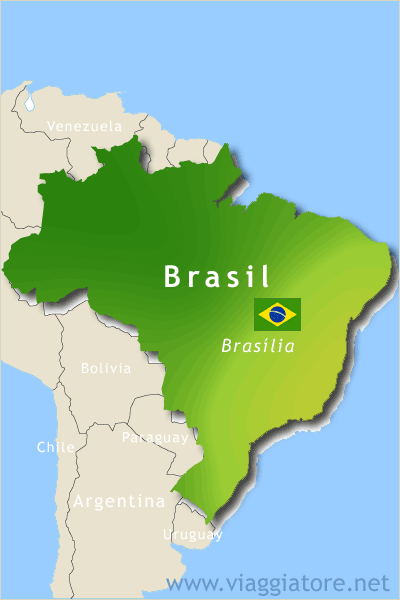 Mapa De Brasil Y Su Capital