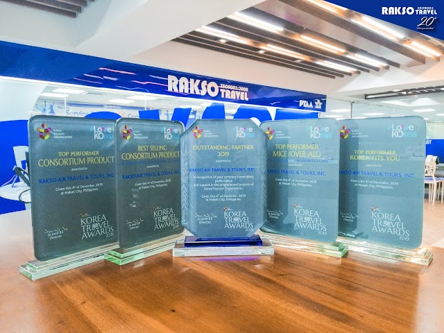 RAKSO TRAVEL Received 5 Major Recognition at the Korea Travel Awards 2019 by KTO