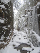 The steep walls of The Flume