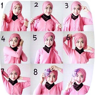 Cara Memakai Hijab Turban Terbaru