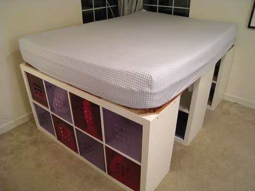Storage | Glee: DIY Bed Frame