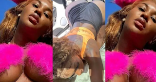 Instagram curvy slayqueen reveals the sound of her Puna as she Shows Off Her Massive Backside [video]