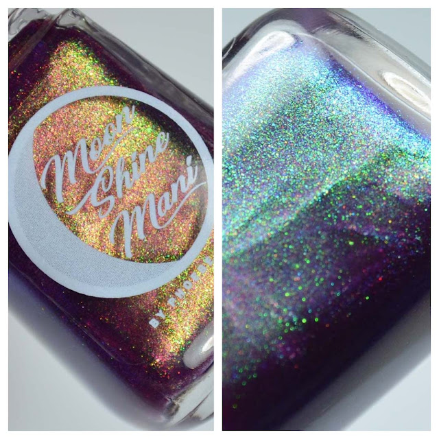 plum nail polish with shimmer