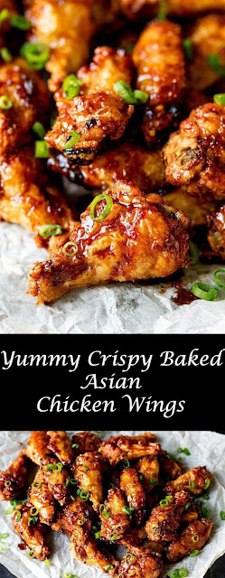 Yummy Crispy Baked Asian Chicken Wings